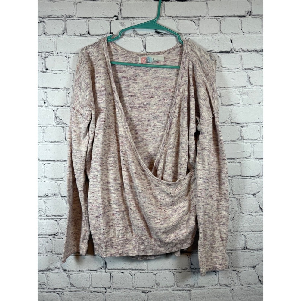 Free People Beach Oversized Sweater Knit Pullover‎ Long Sleeve Cozy Top Size M